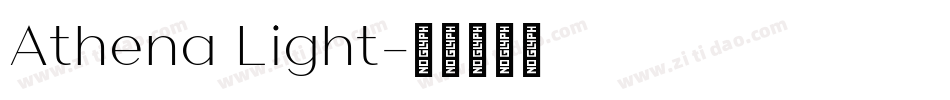 Athena Light字体转换
